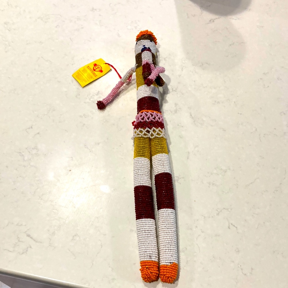 Monkey Biz new with tags beaded South African doll